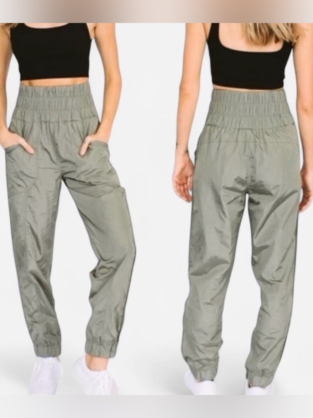 Free people movement the way home jogger in army NWT